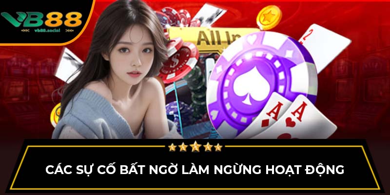 Các sự cố bất ngờ làm ngừng hoạt động